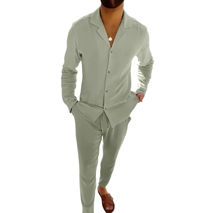 WESLEY™ – Timeless Long Sleeve and Fitted Trouser Set