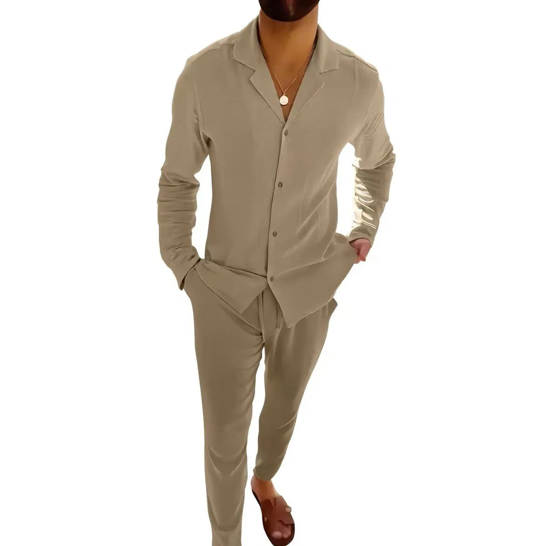 WESLEY™ – Timeless Long Sleeve and Fitted Trouser Set