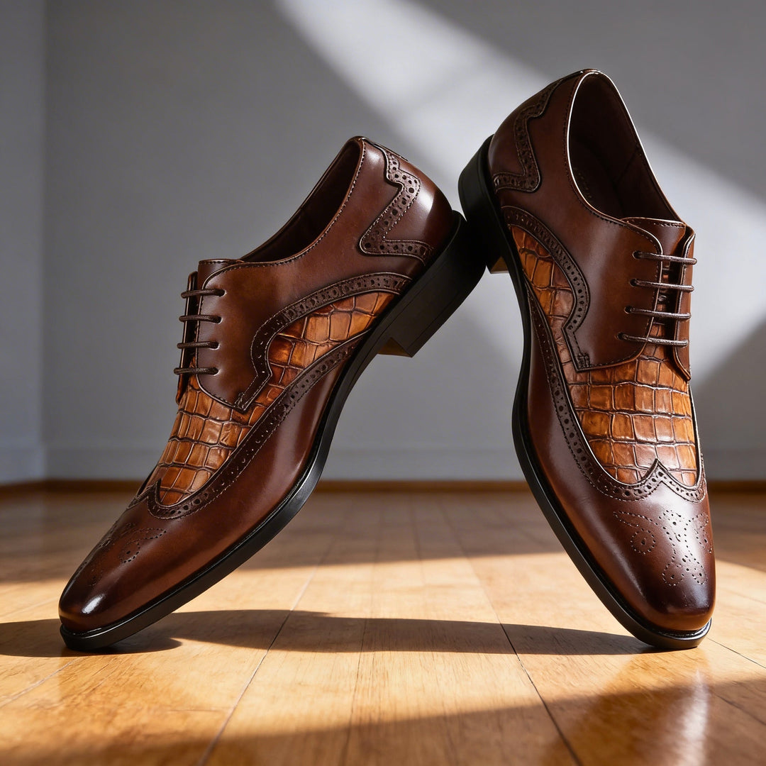 VERCELLI™ – Croc Oxfords