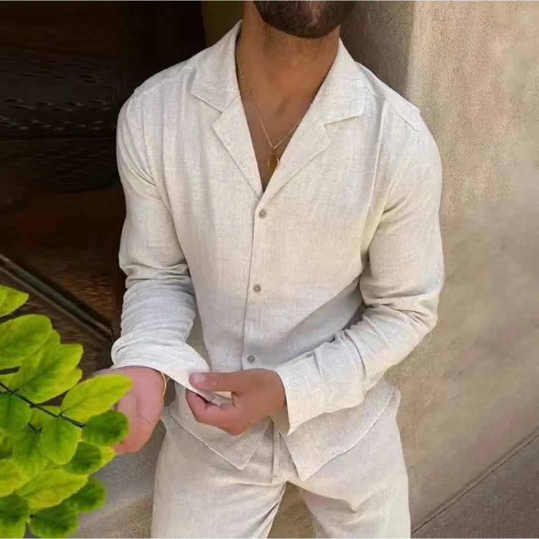 WESLEY™ – Timeless Long Sleeve and Fitted Trouser Set