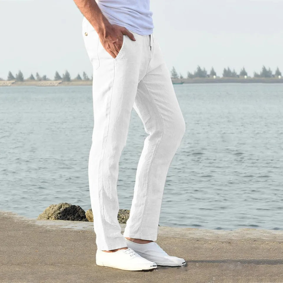 FINLEY™ – Cotton and Linen Trousers