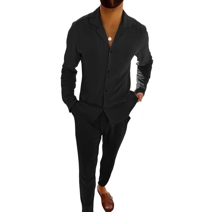 WESLEY™ – Timeless Long Sleeve and Fitted Trouser Set