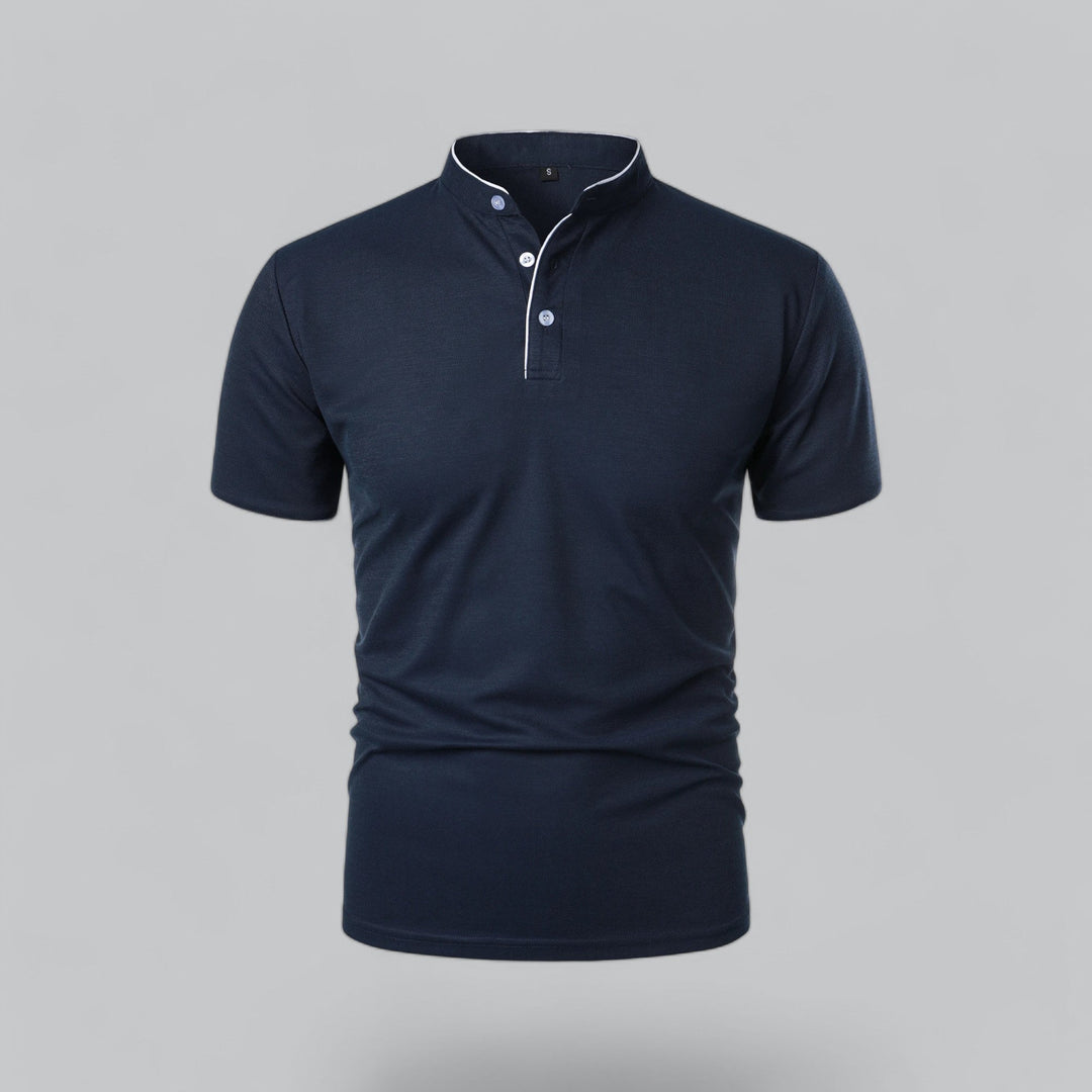 LOUIS™ – Collarless Polo Shirt