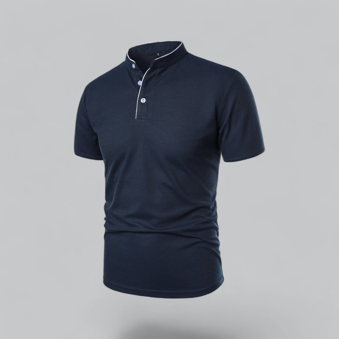 LOUIS™ – Collarless Polo Shirt