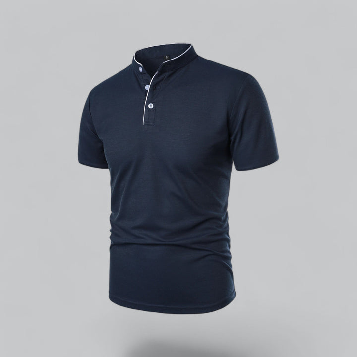 LOUIS™ – Collarless Polo Shirt