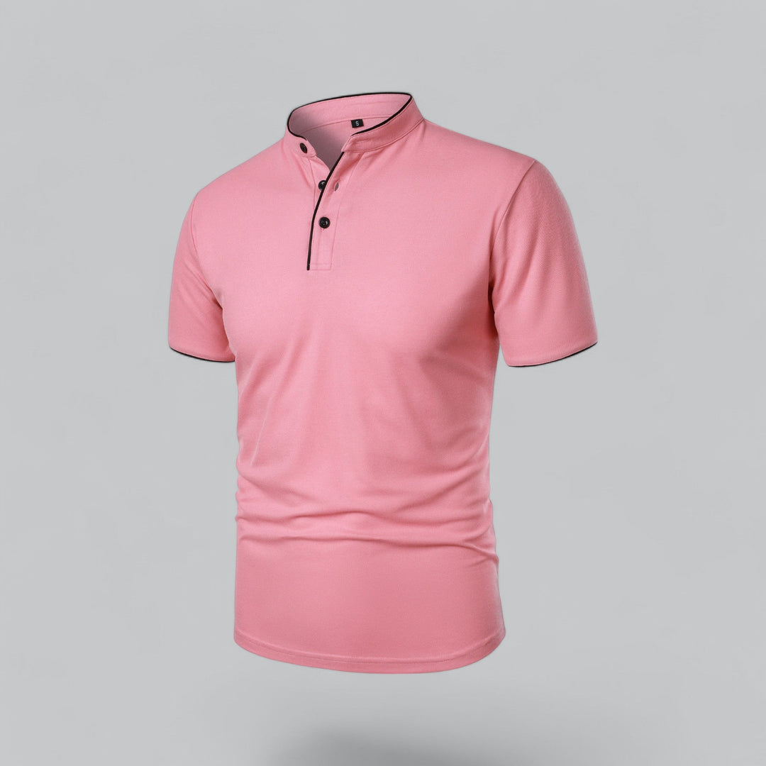 LOUIS™ – Collarless Polo Shirt