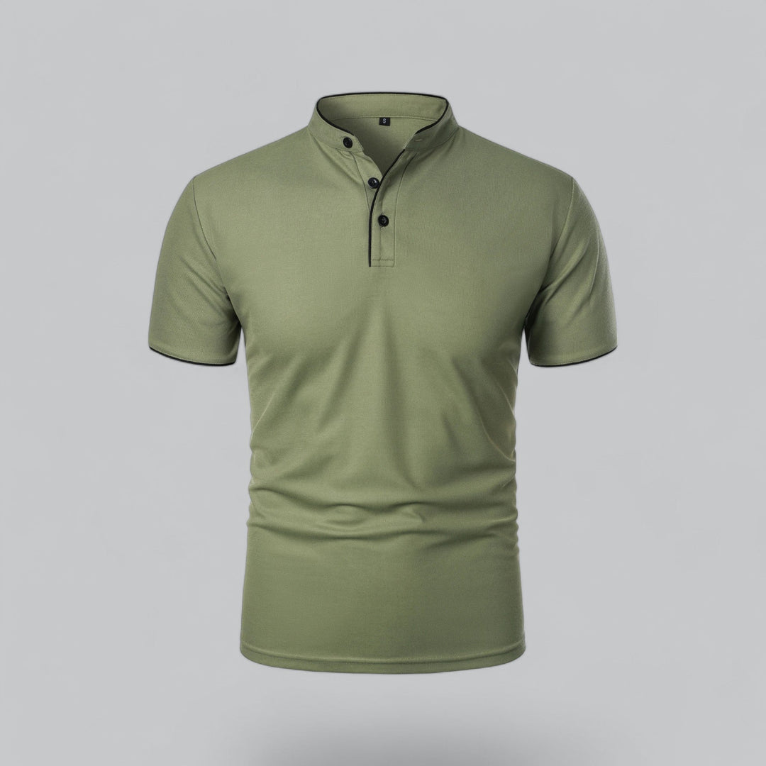 LOUIS™ – Collarless Polo Shirt