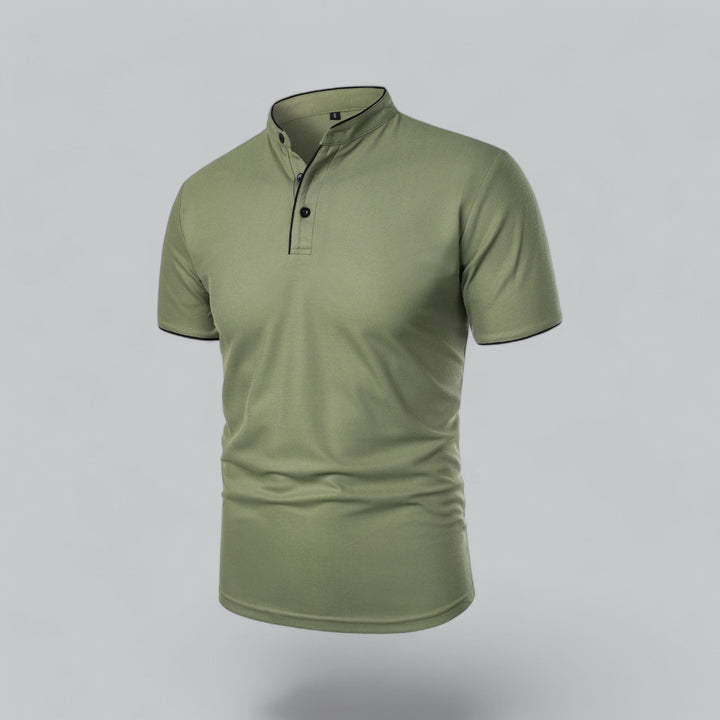 LOUIS™ – Collarless Polo Shirt