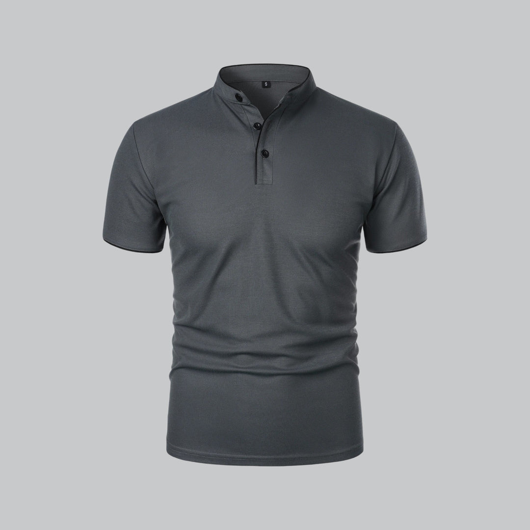 LOUIS™ – Collarless Polo Shirt