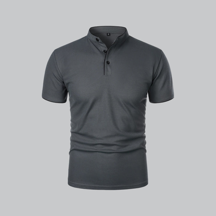 LOUIS™ – Collarless Polo Shirt