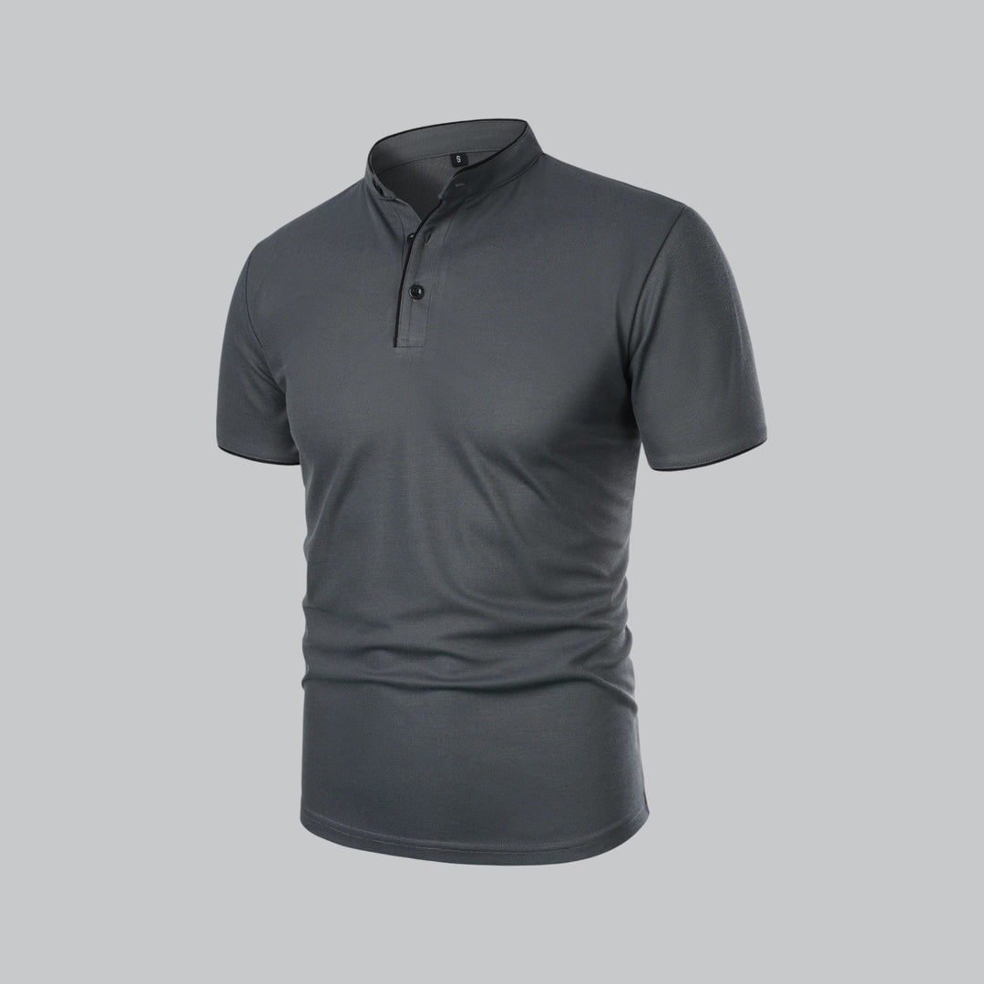 LOUIS™ – Collarless Polo Shirt