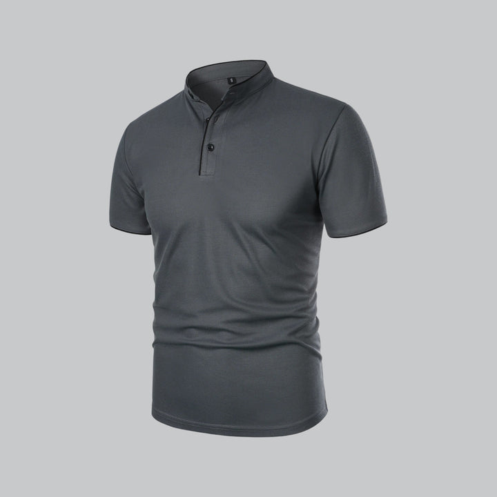 LOUIS™ – Collarless Polo Shirt
