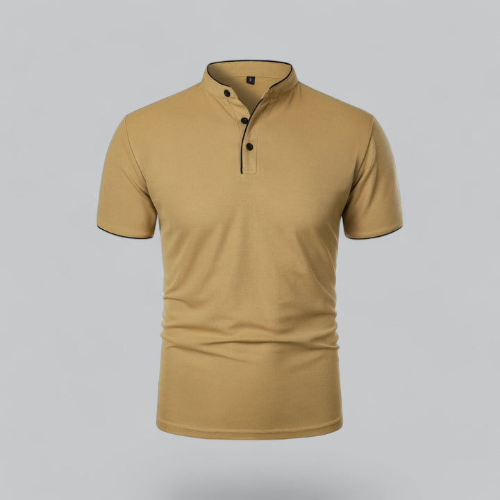 LOUIS™ – Collarless Polo Shirt