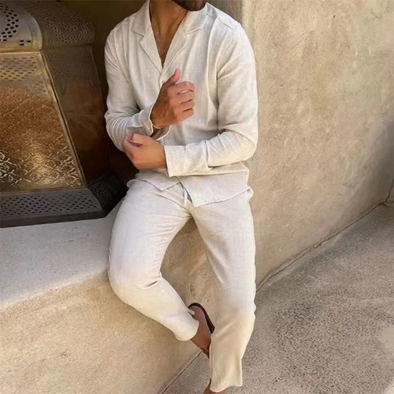WESLEY™ – Timeless Long Sleeve and Fitted Trouser Set