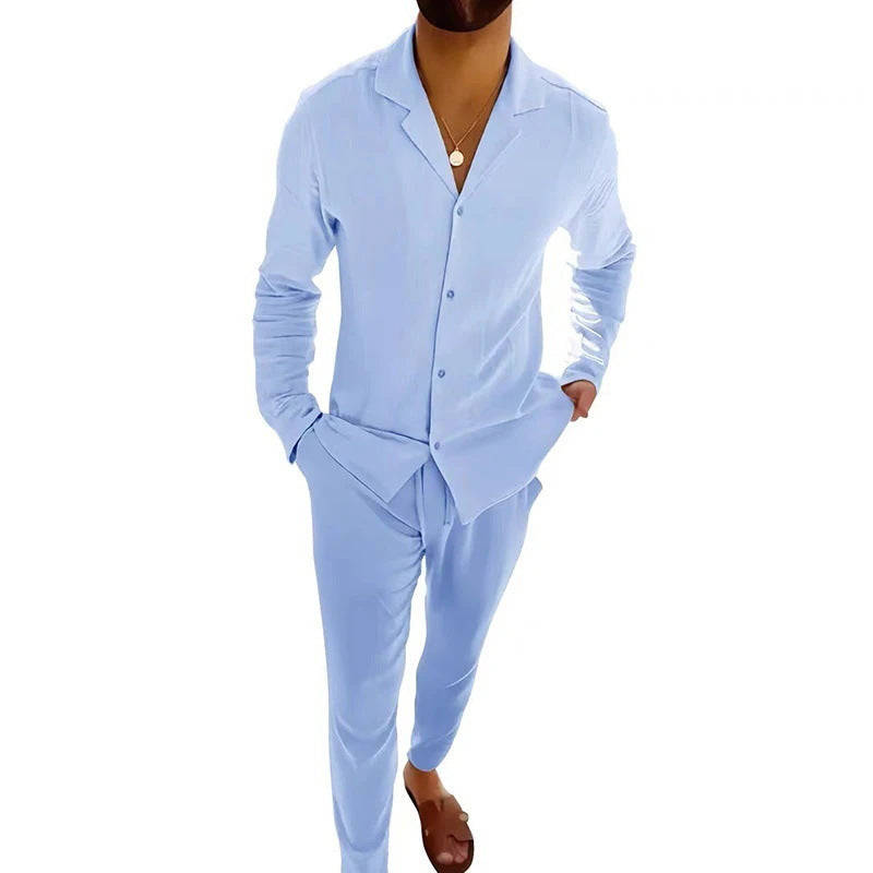 WESLEY™ – Timeless Long Sleeve and Fitted Trouser Set