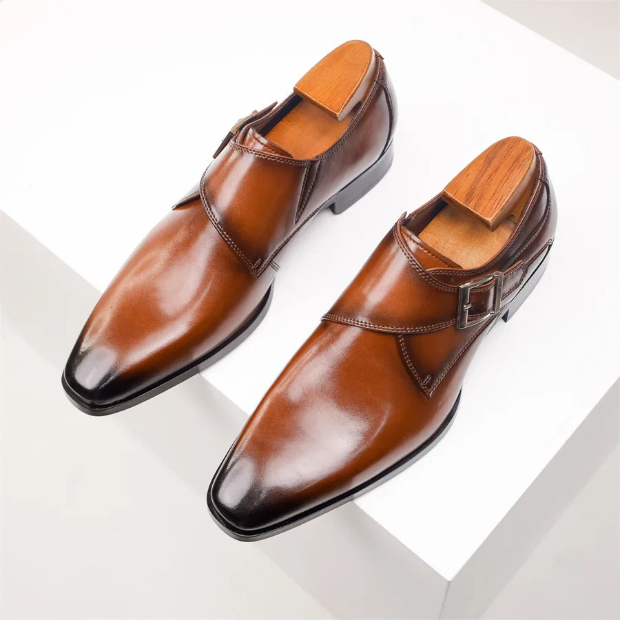 SANTORO™ – Leather Monk Strap