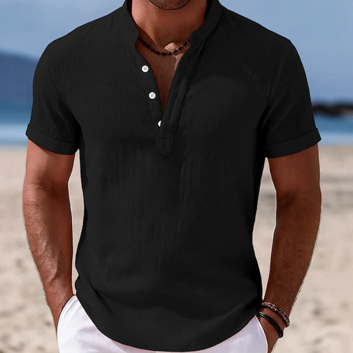 LOGAN™ – Summer Button-Up Short Sleeve Shirt