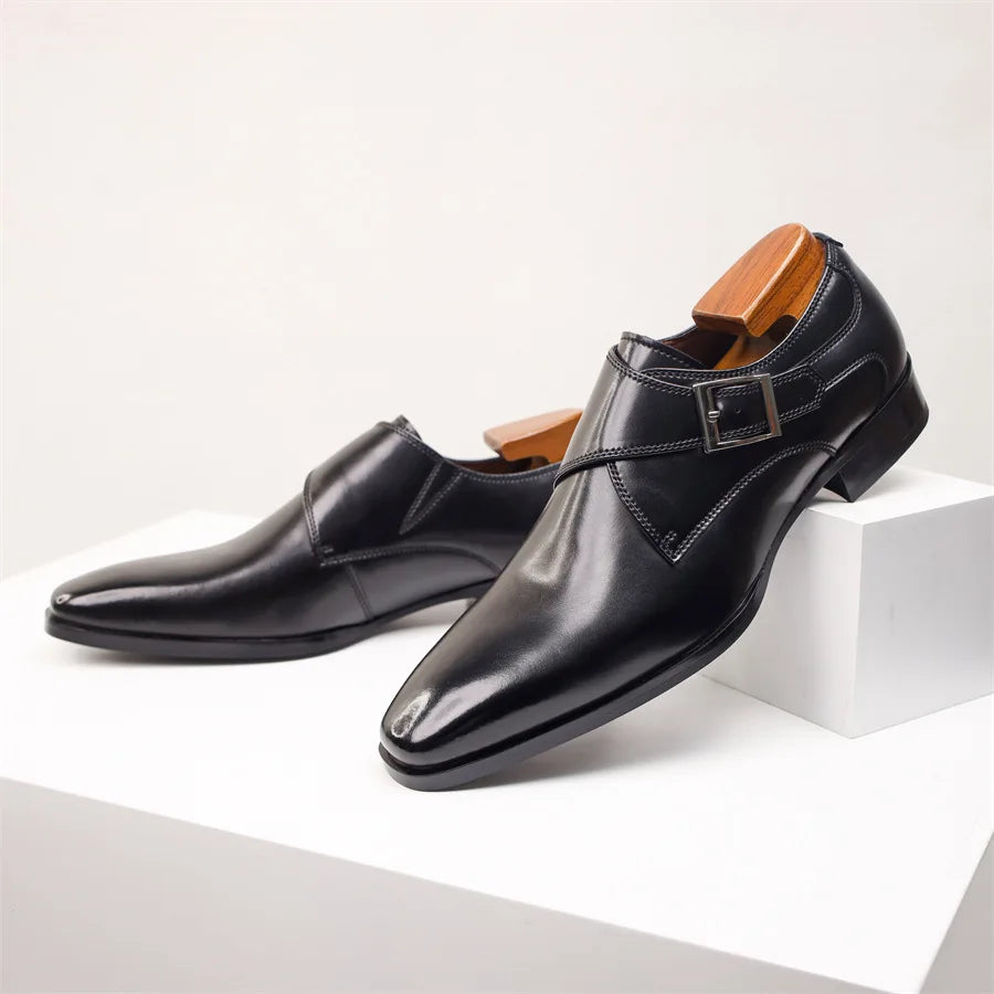 SANTORO™ – Leather Monk Strap