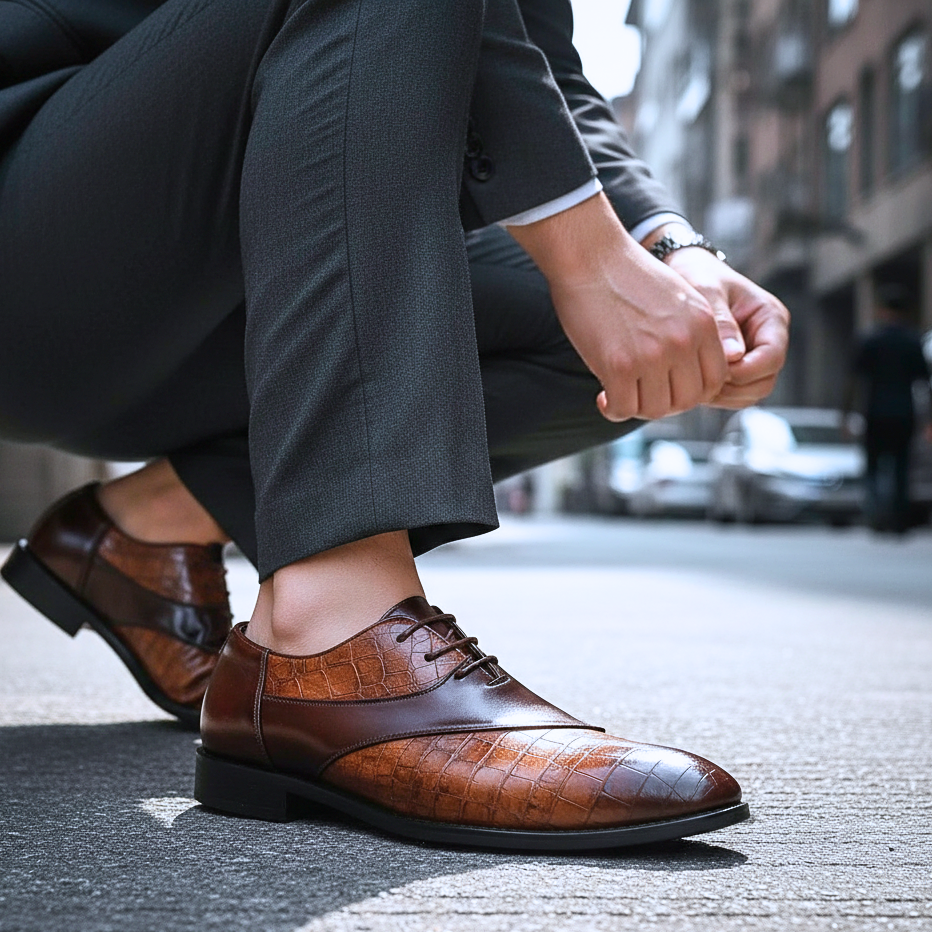 MONTAVELLI™ – Croc Oxfords