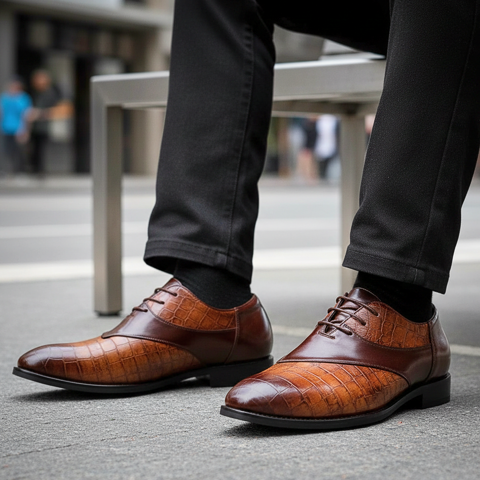 MONTAVELLI™ – Croc Oxfords