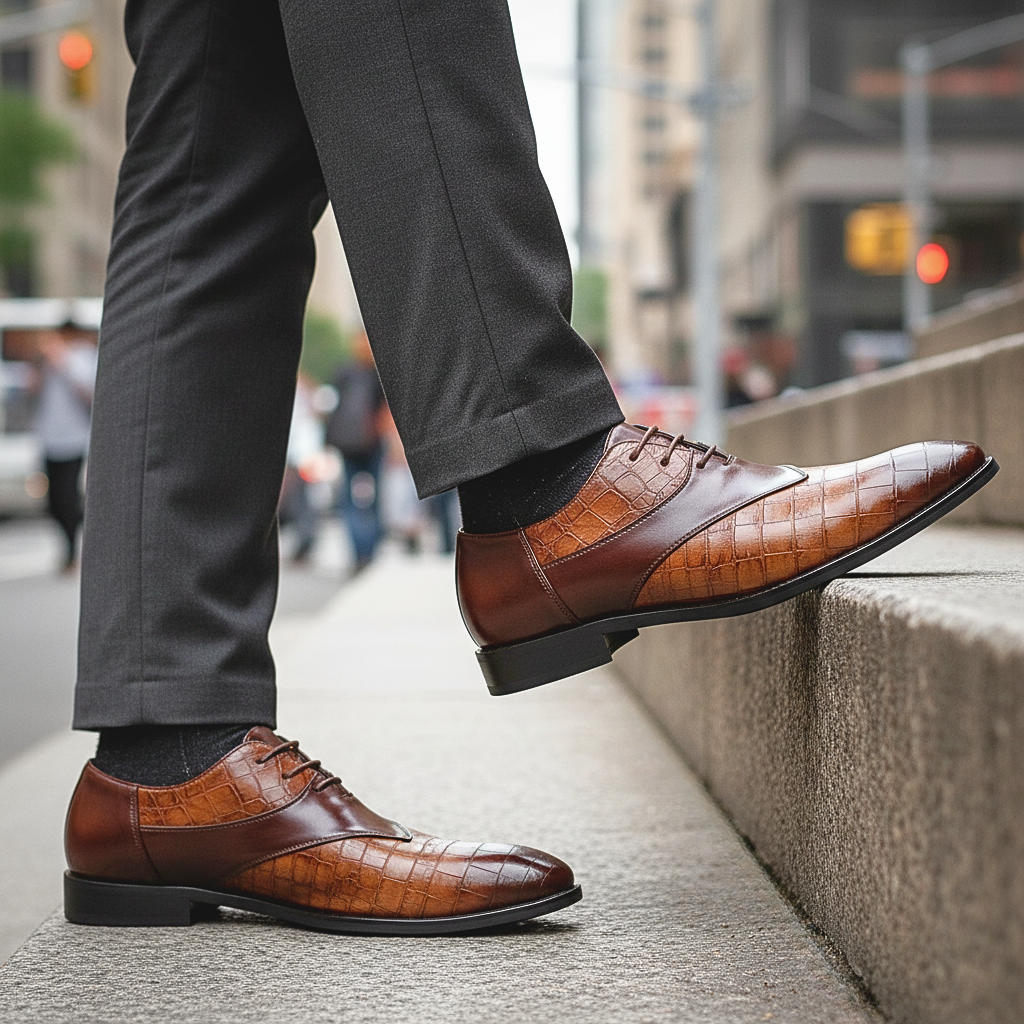 MONTAVELLI™ – Croc Oxfords
